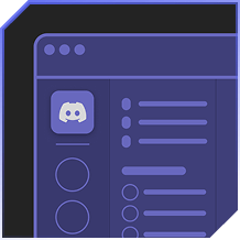Discord Integration switcher button blue
