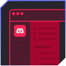 Discord Integration switcher button red
