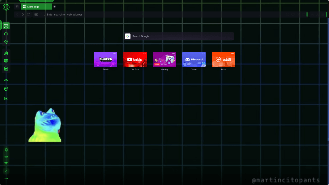 The browser Lets game it out recommends