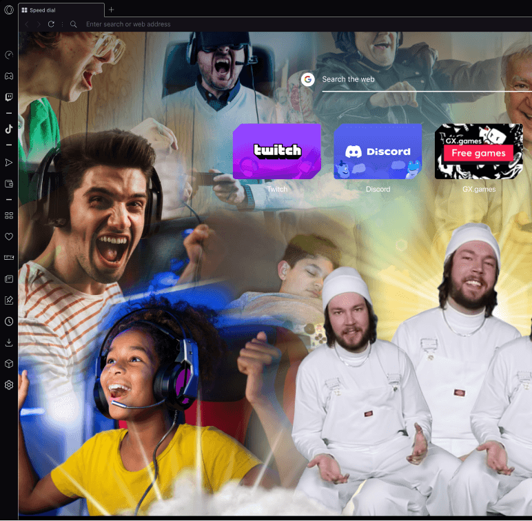 The browser recommends