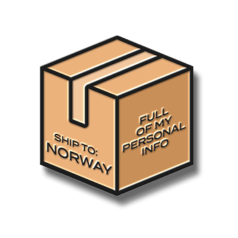 Shipping box pin