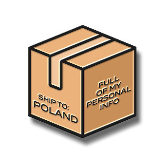 Shipping box pin