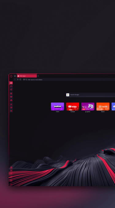 Ads in Opera GX