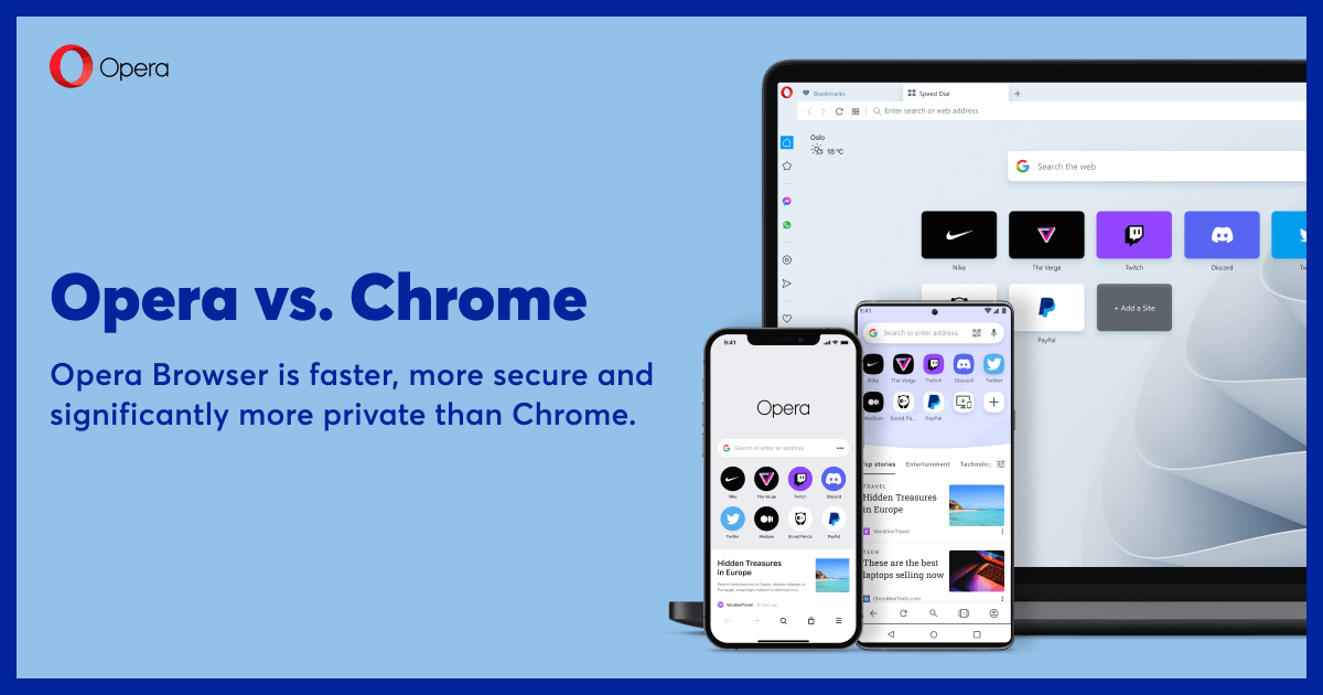 Comparação Opera x Chrome, Escolha o melhor navegador
