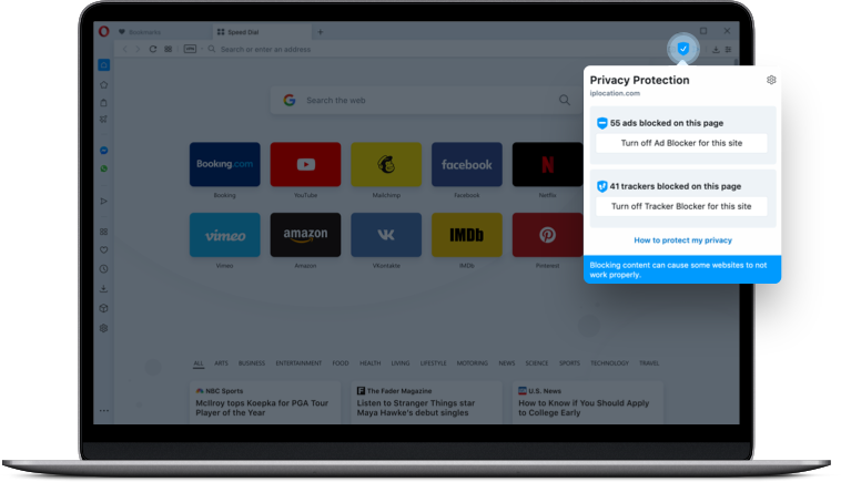 Ad Blocker Built Into Browser Browse Faster Opera