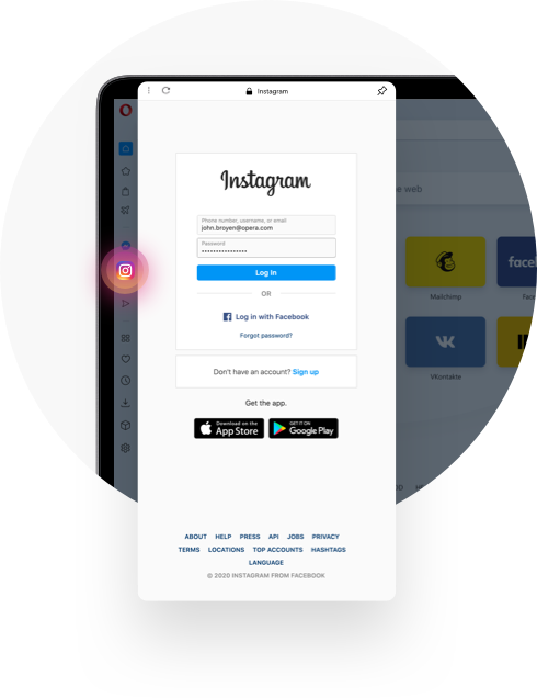 Instagram In Opera Post View And Message On Desktop Opera - flamingoroblox hash tags deskgram