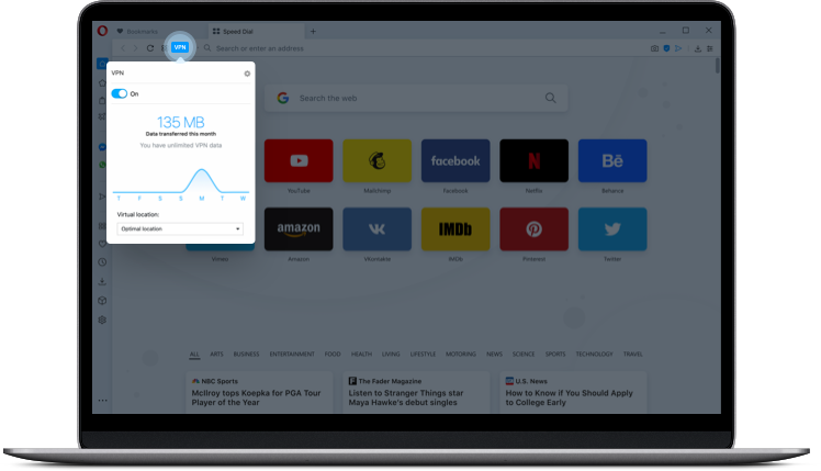 Kostenloses Vpn Browser Mit Integriertem Vpn Download Opera