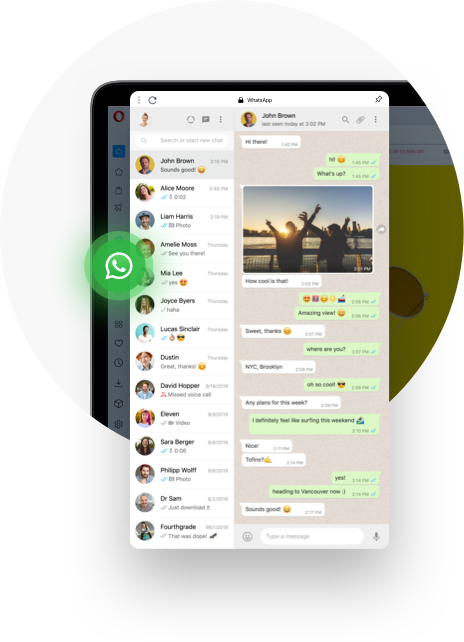 Whatsapp Im Desktop Browser Von Opera Opera