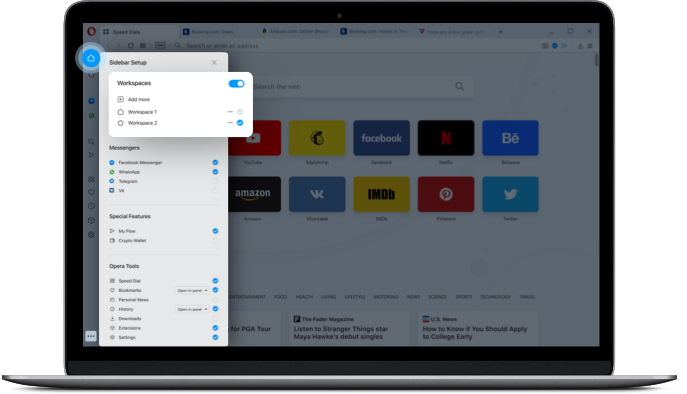 Workspaces Tidy Your Browser With Opera Opera