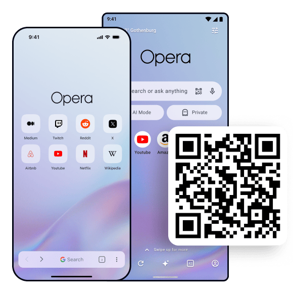 Take the Opera browser to go