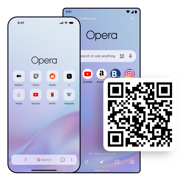 Take the Opera browser to go