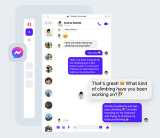 Message from the sidebar