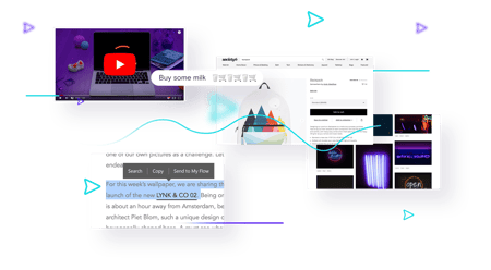 Flow seamlessly connects your computer and mobile devices