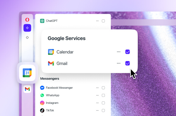 Servizi Google nella Sidebar