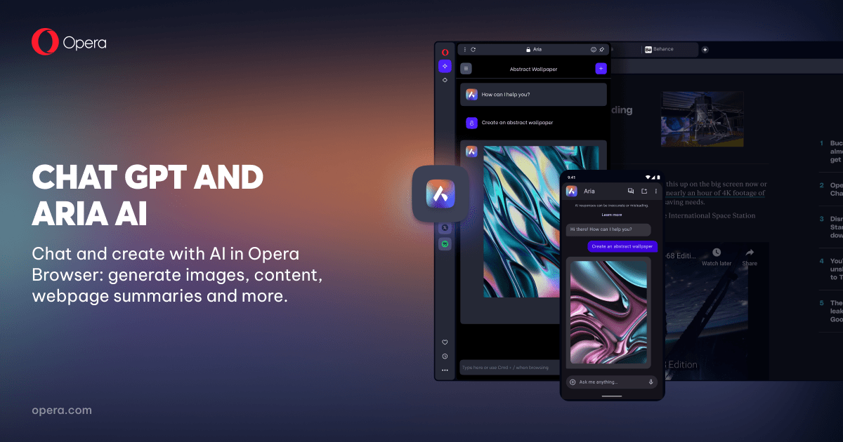 Browser AI | Chat and create with AI in Opera | Opera Browser