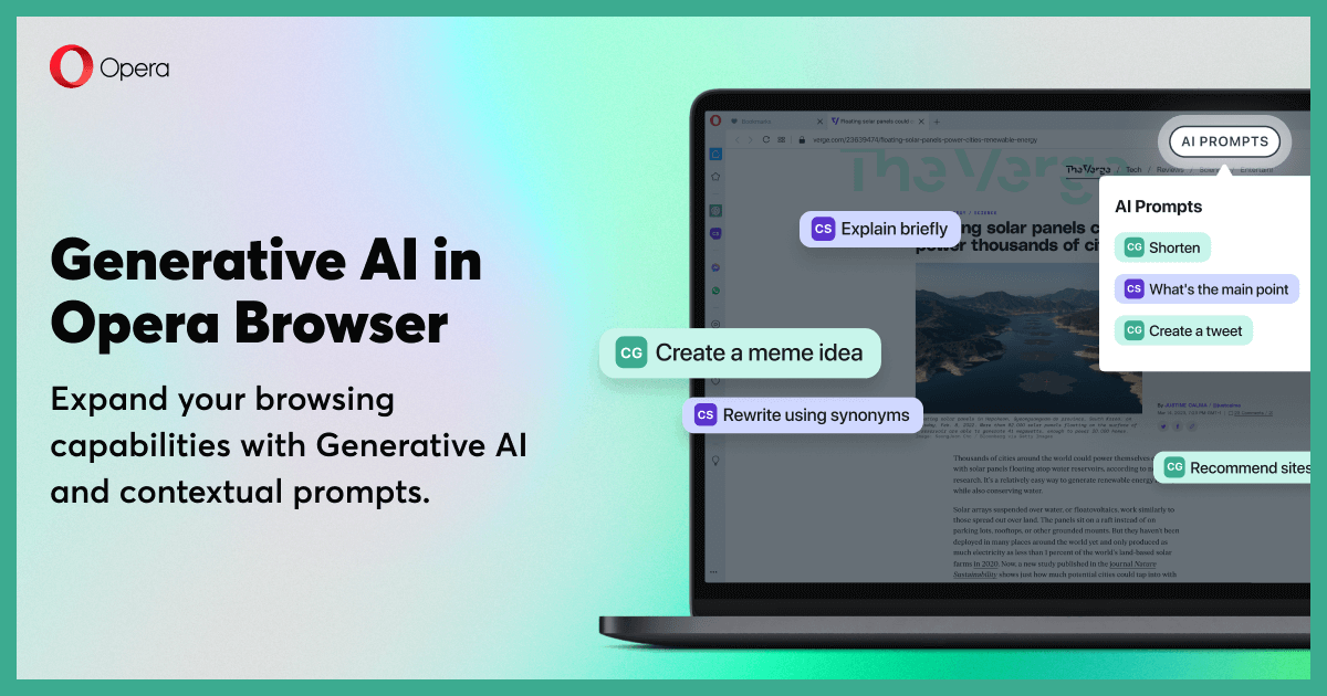 Opera Introduces Ai Prompts , Opera’s new AI browser Neon: 3 Things you ...