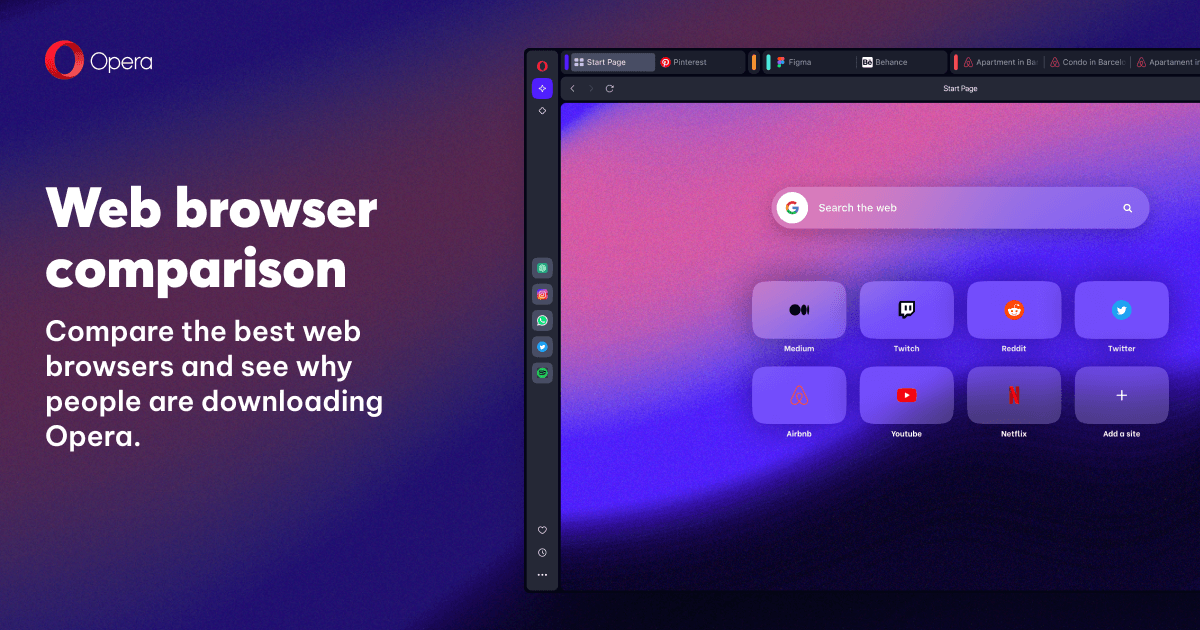 Browsers for every device, Opera Web Browsers
