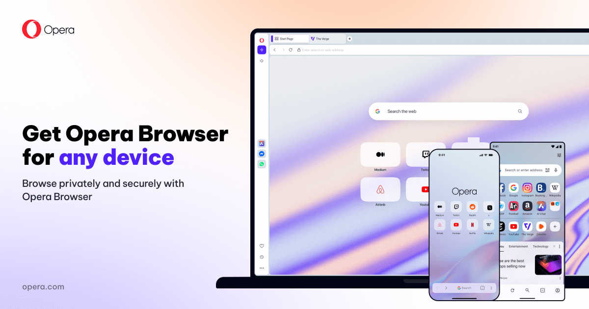 Opera браузер | Windows, Mac, Linux, Android, iOS | Opera