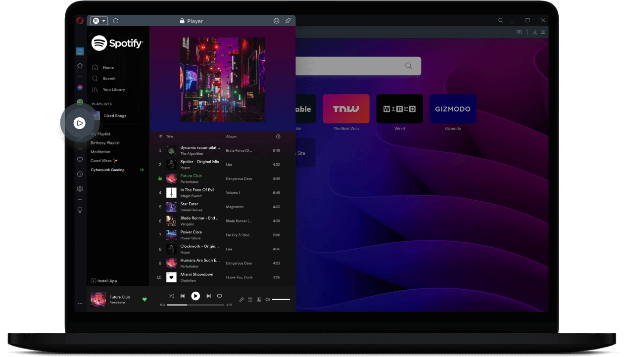 Access all your music and podcasts