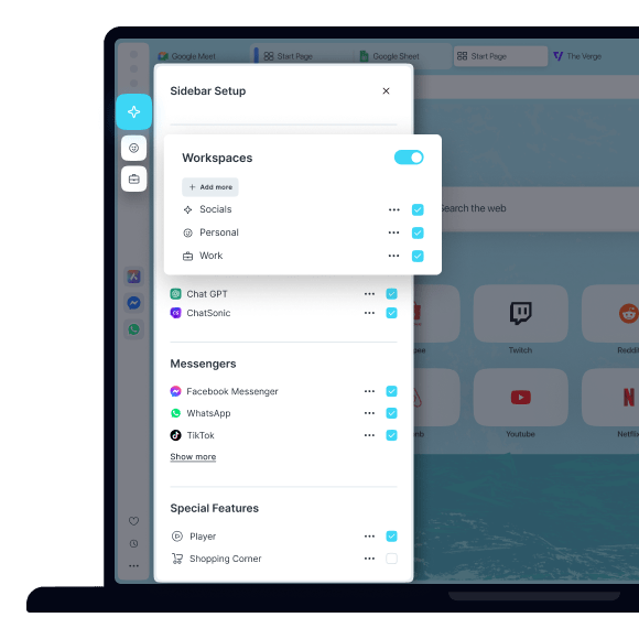 Espaços de trabalho