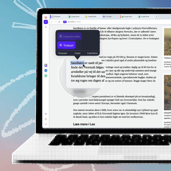 Double-click translation