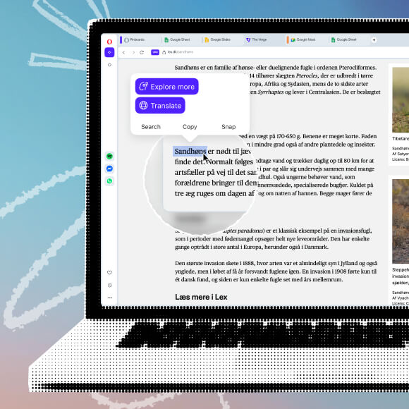 Double-click translation
