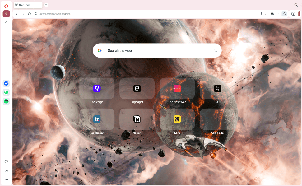 Personal browser for tech fans
