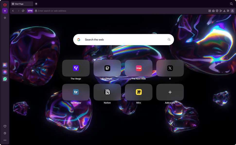 Personal browser for tech fans