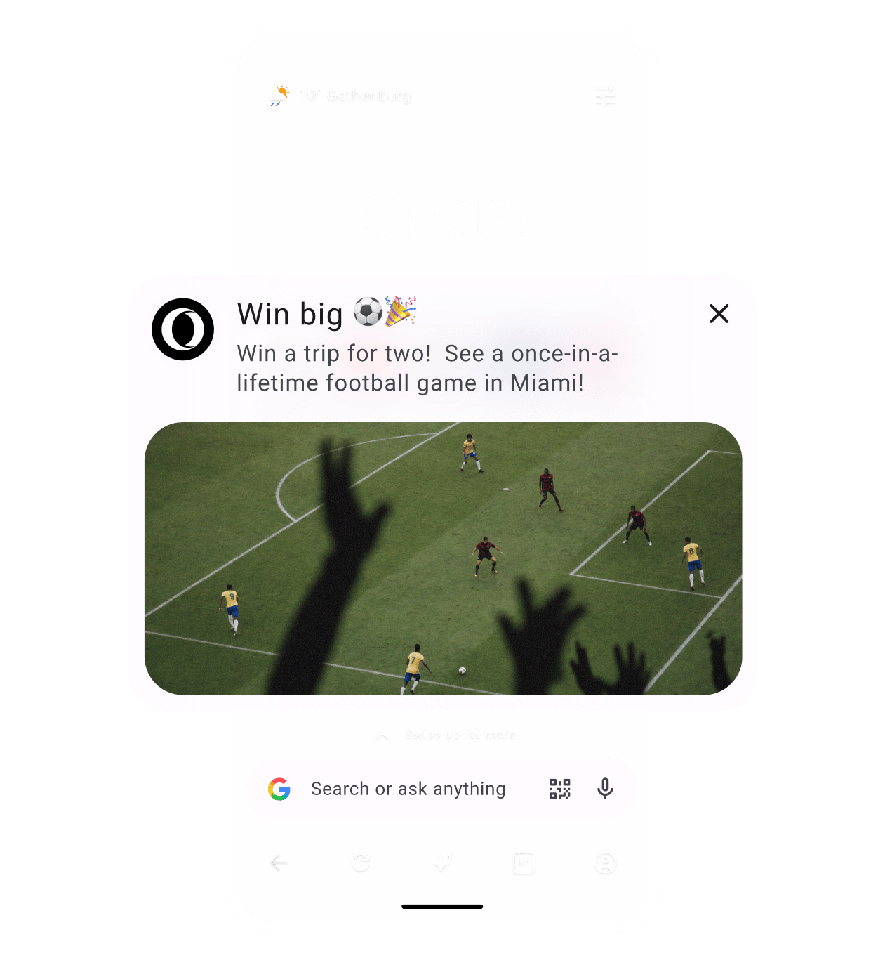 Opera Soccer Football 2026 | Win a trip to the big game | Opera