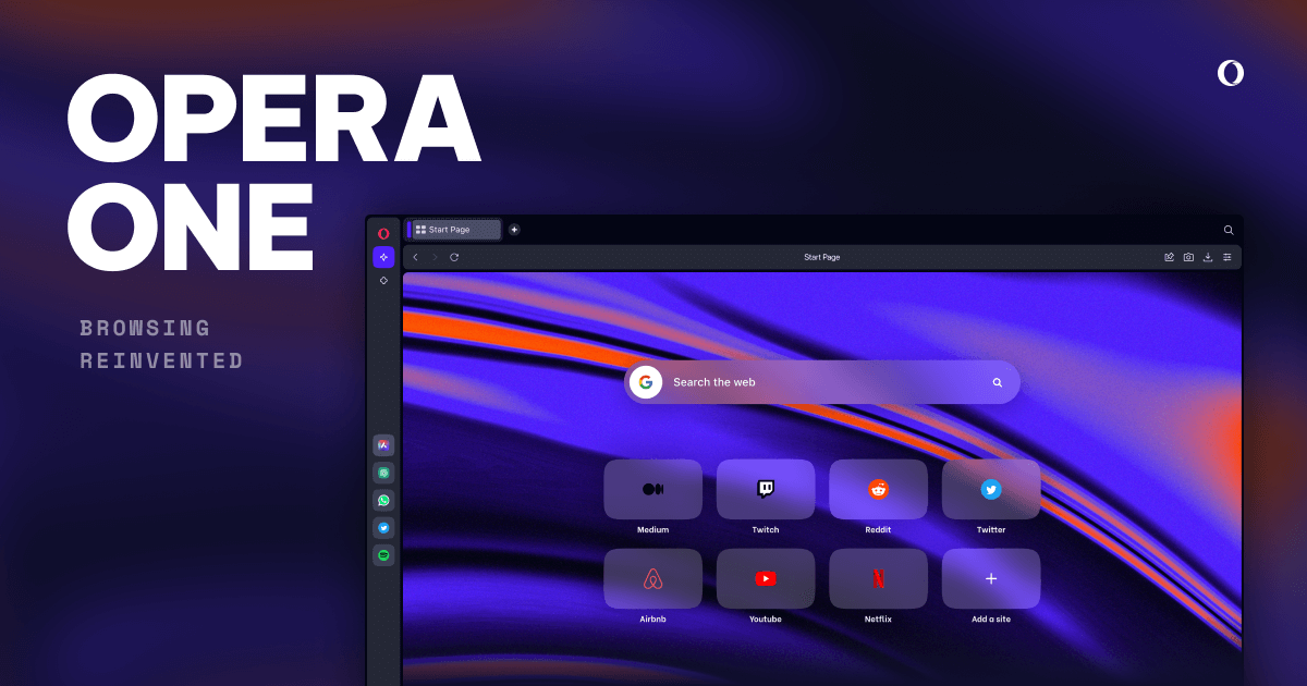 Opera One | Przeglądanie wynalezione na nowo | Opera