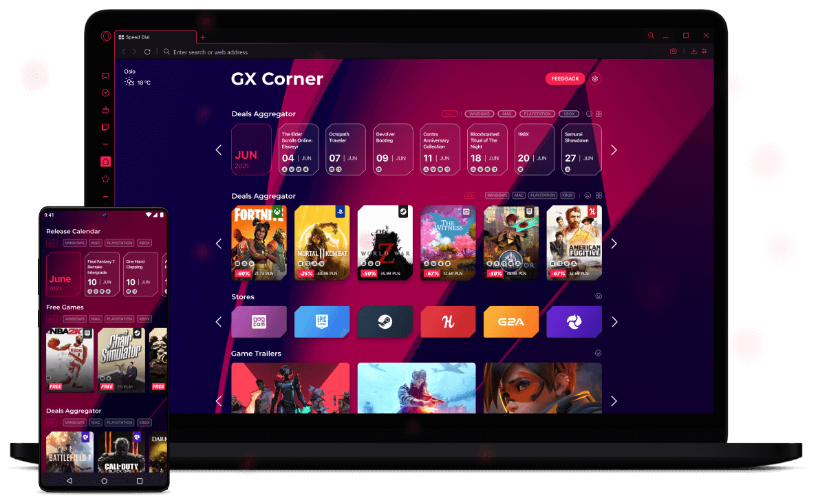 Opera GX, Gaming Browser