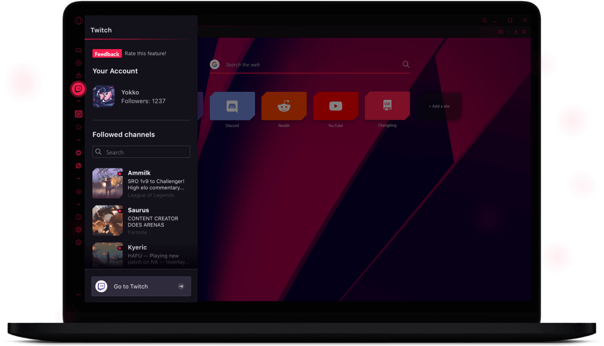 Opera GX, Gaming Browser