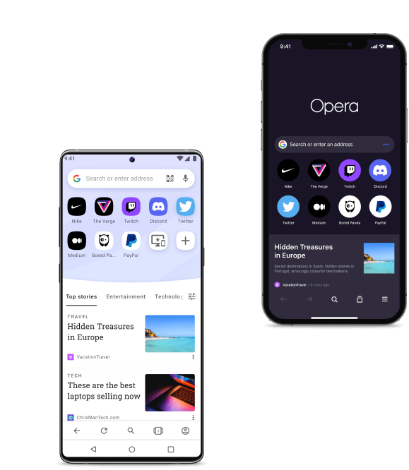 Trình duyệt Opera là một trong những trình duyệt phổ biến nhất hiện nay. Hãy khám phá trình duyệt Opera ngay hôm nay và trải nghiệm những tính năng tuyệt vời, phiên bản cho Windows, Mac, Linux, Android và iOS. Bạn sẽ không thể hài lòng hơn với sự đa dạng và tiện ích của trình duyệt này.
