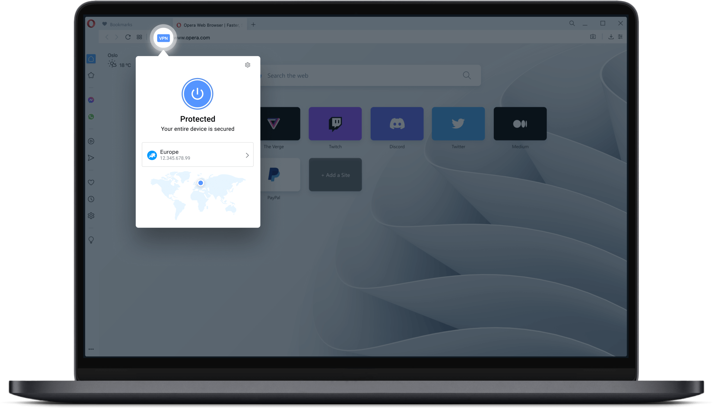 Бесплатный VPN | Браузер со встроенным VPN | Opera