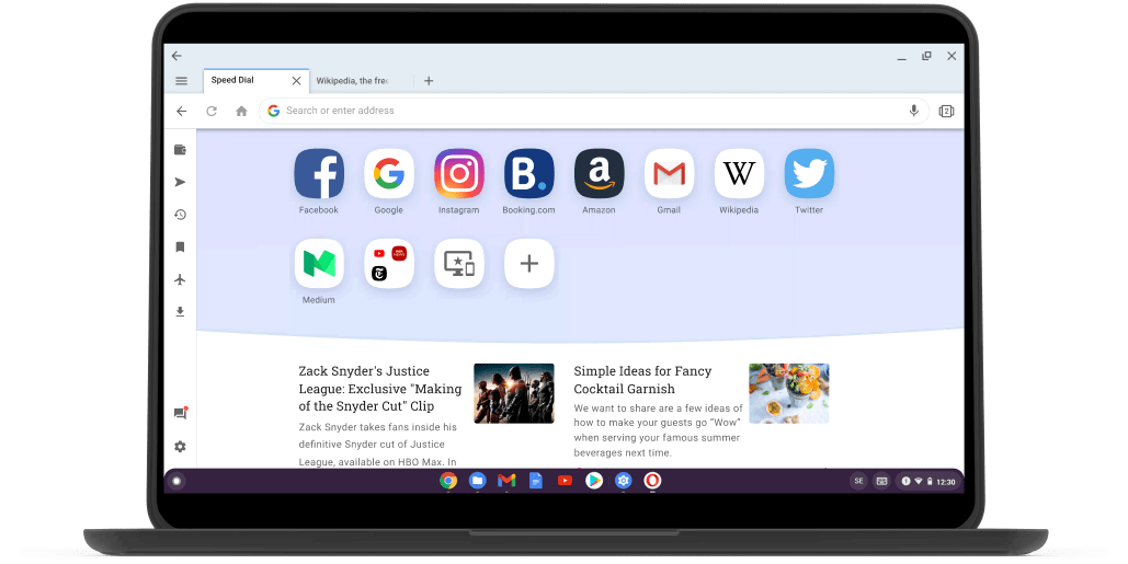 Przeglądarka Opera na Chromebooka