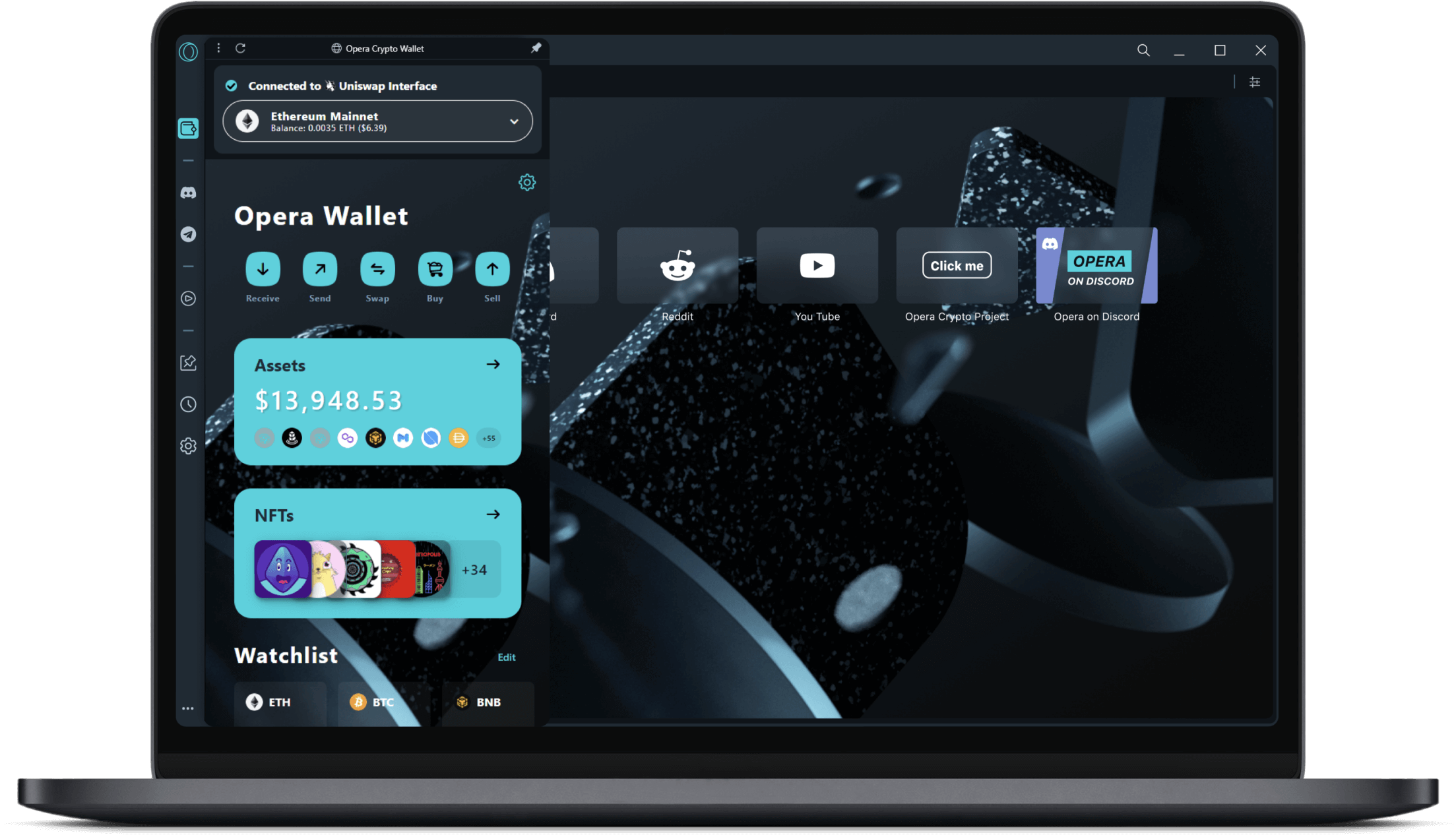 opera crypto wallet desktop