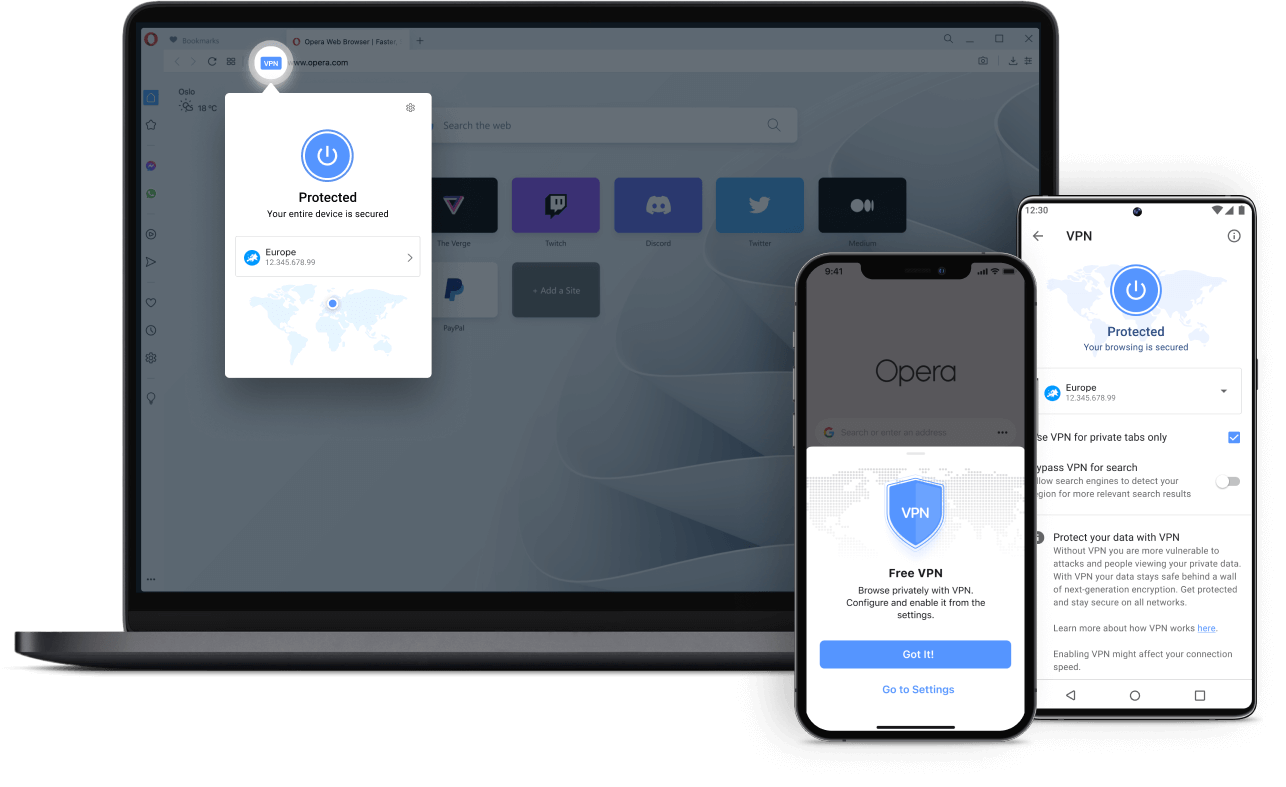 Free, unlimited VPN with no subscription