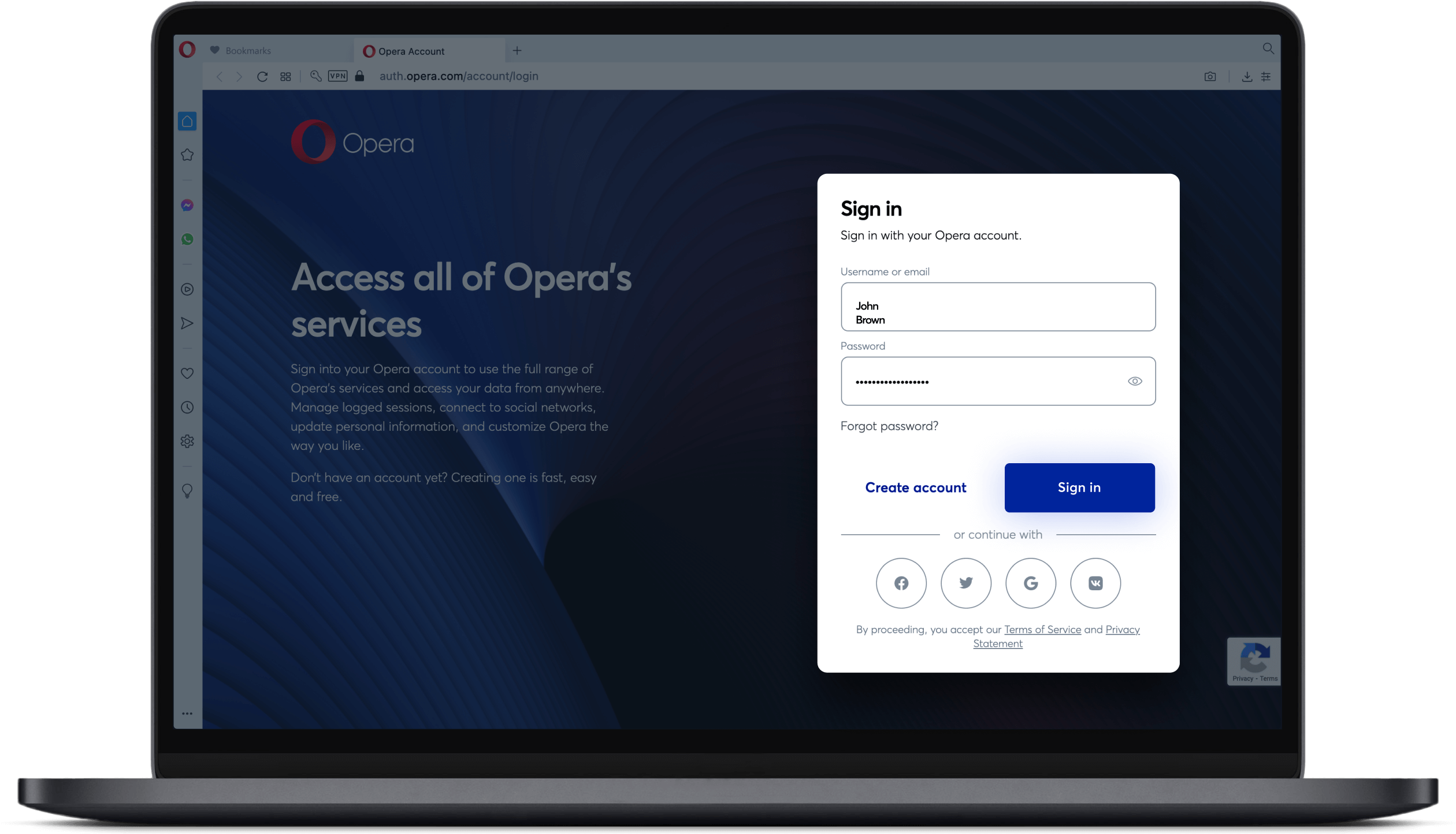 Sync browsing data in the Opera browser Opera Browser