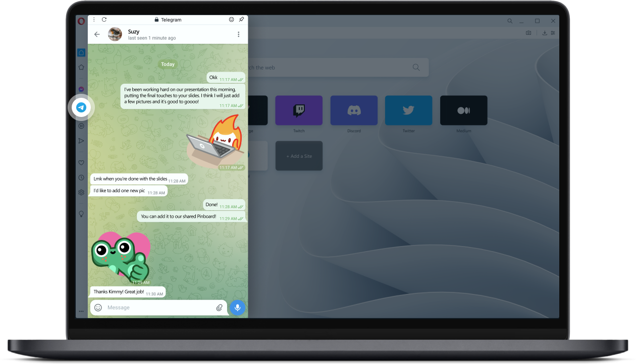 Telegram In Opera Use Telegram On Desktop Opera Browser Telegram In Opera Use Telegram On Desktop Opera Browser