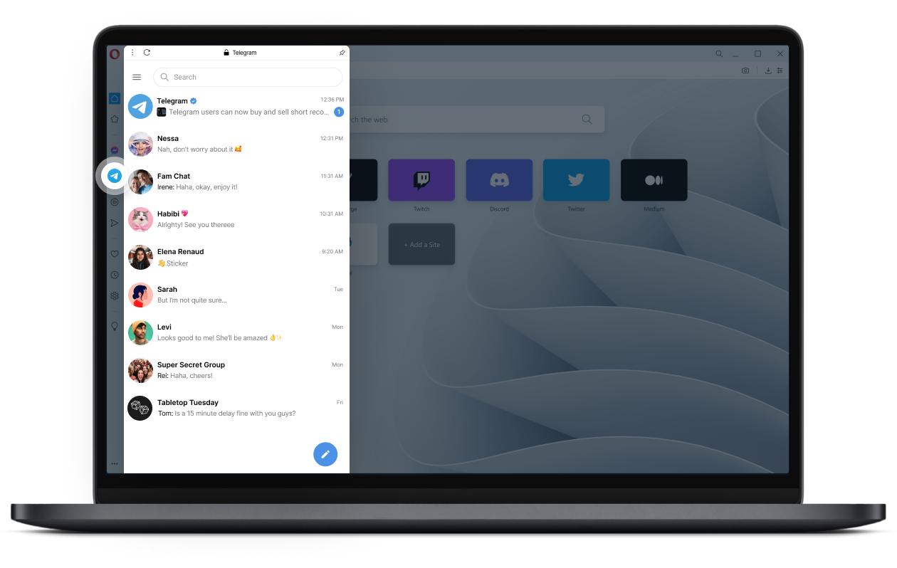 Telegram In Opera Use Telegram On Desktop Opera Browser