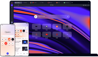 Continue navegando com o Opera no computador