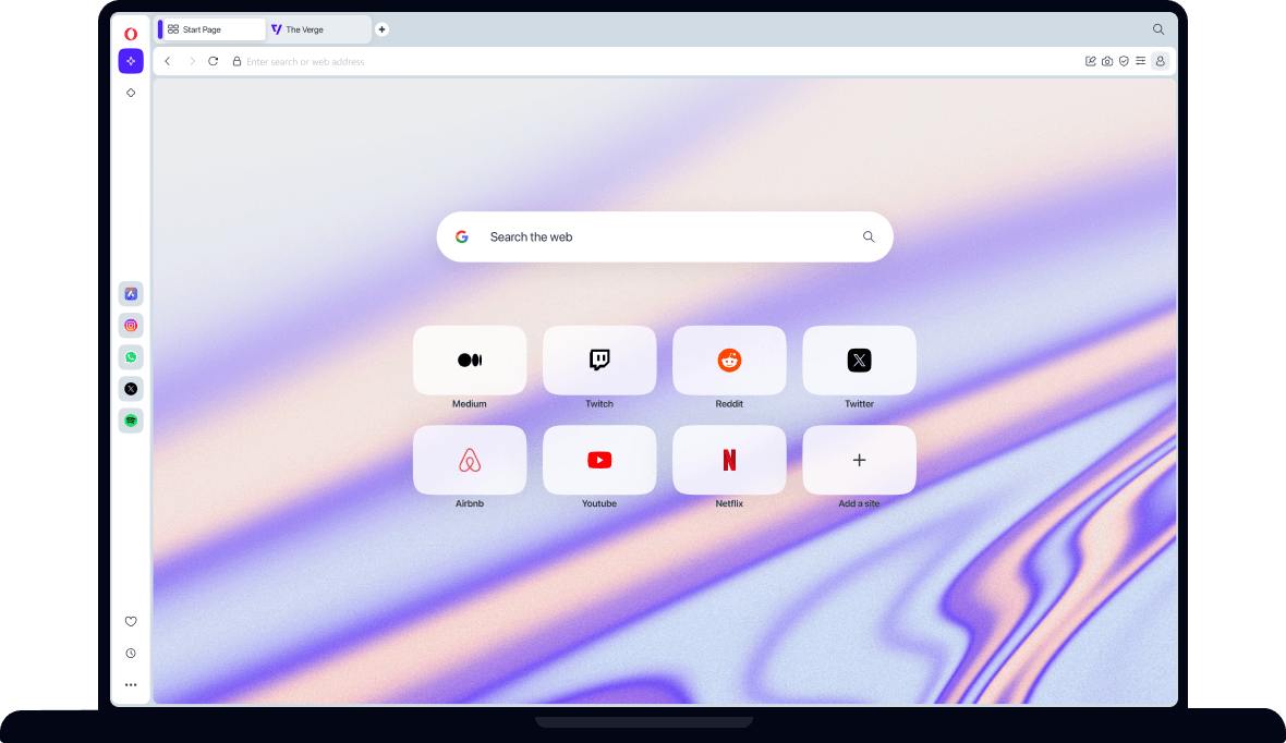 Il browser Opera è disponibile per qualsiasi dispositivo.