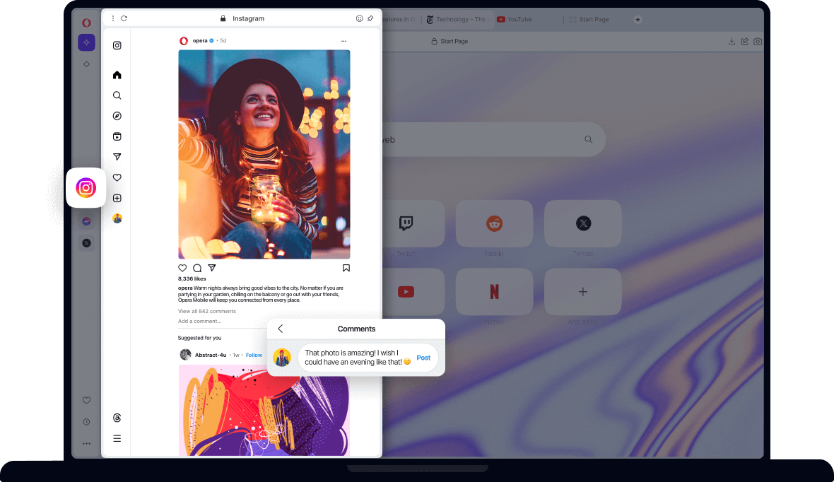 Instagram Pro extension - Opera add-ons