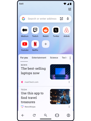 Easily switch browsers to Opera