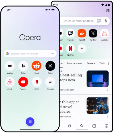 Easily switch browsers to Opera