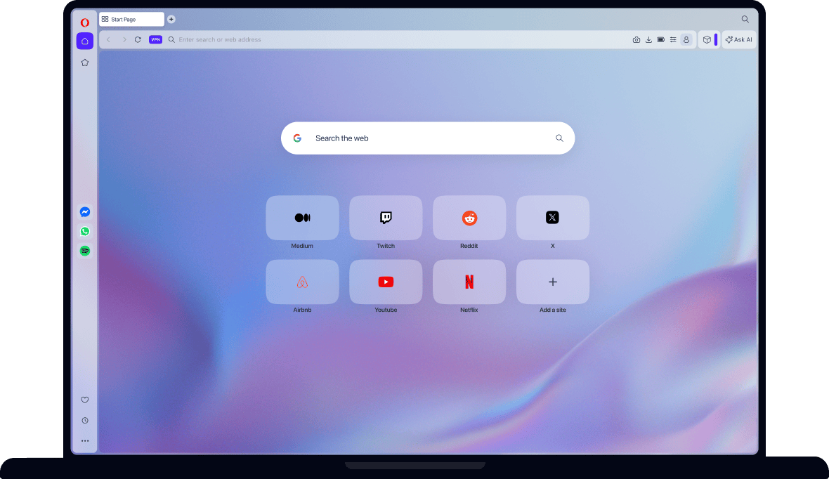 Easily switch browsers to Opera