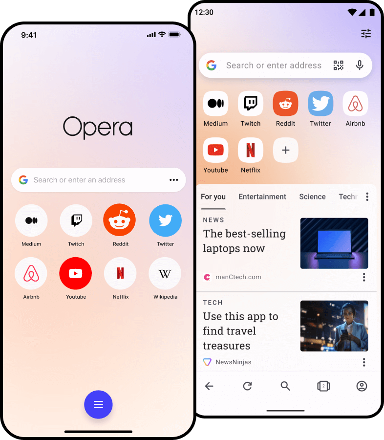 Opera button