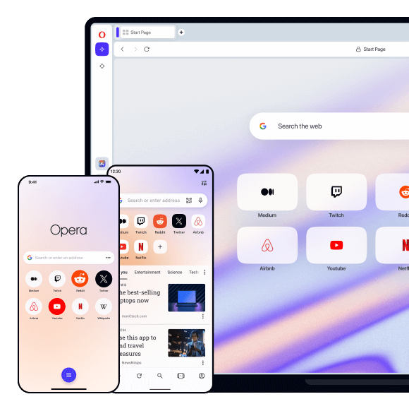 Download the Opera Browser for Computer, Phone, Tablet