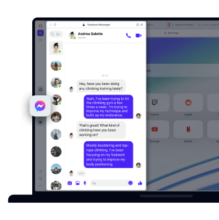 Facebook Messenger in Opera’s sidebar