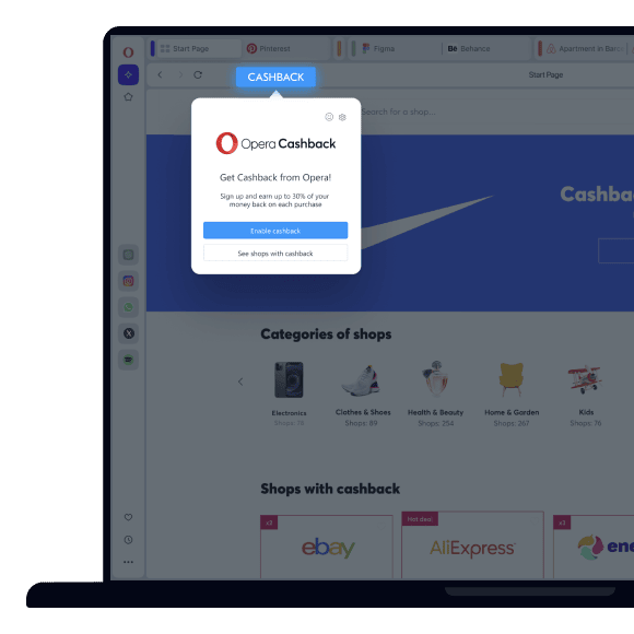 Opera Cashback